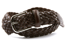 beltology back nine stretch leather elastic touch of modern mission belt brown braided dress