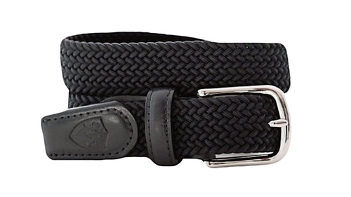 beltology back nine stretch leather elastic touch of modern mission belt navy braided dress