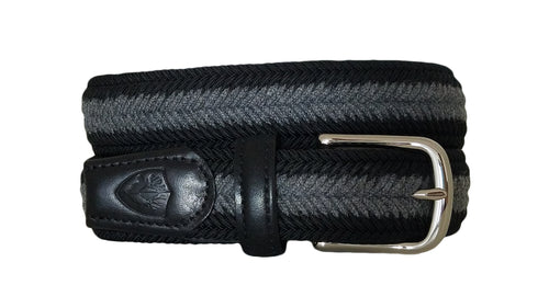 beltology back nine stretch leather elastic touch of modern mission belt black braided dress