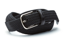 beltology back nine stretch leather elastic touch of modern mission belt navy braided dress